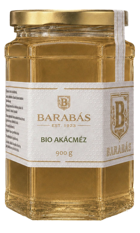 Barabás Bio akácméz 900 g üveg