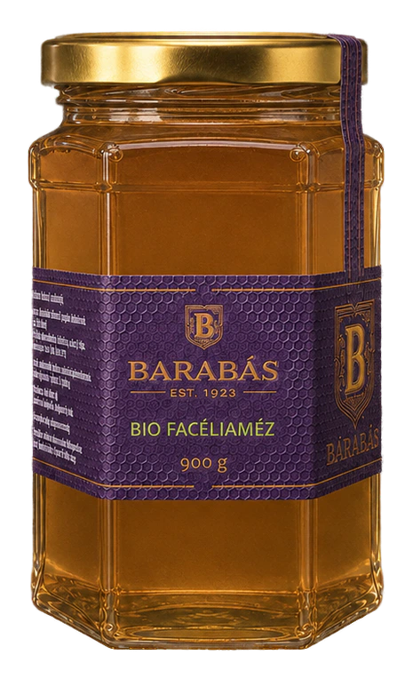 Barabás Bio facéliaméz 900 g üveg