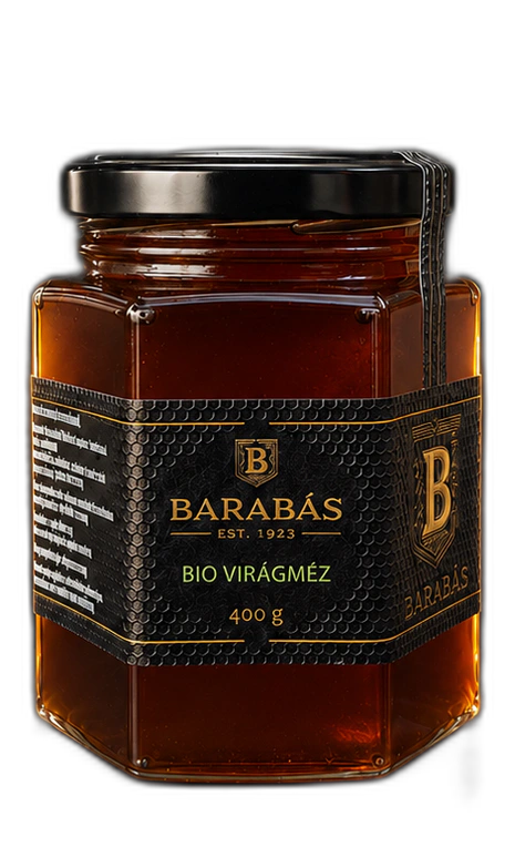 Barabás Bio virágméz 400 g üveg