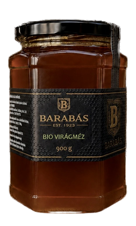 Barabás Bio virágméz 900 g üveg